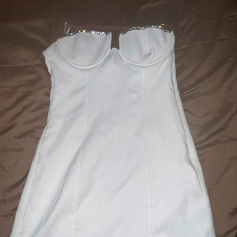 Zara white mini dress